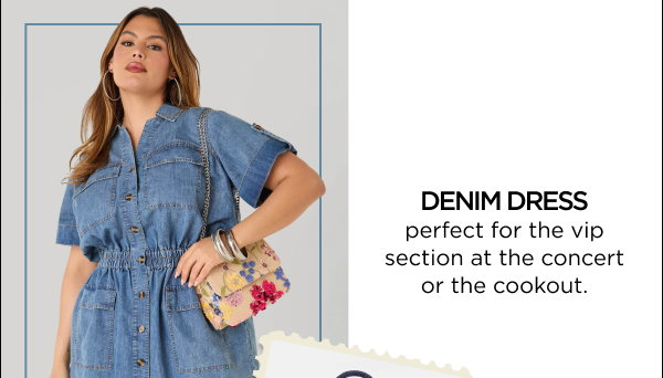 Stonewash Denim Cargo Dress