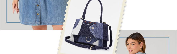Patchwork Denim Crossbody Bag