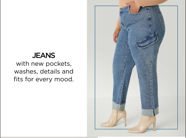 Cuffed Barrel Jeans