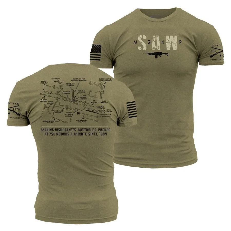 Image of M249 T-Shirt - Military Green