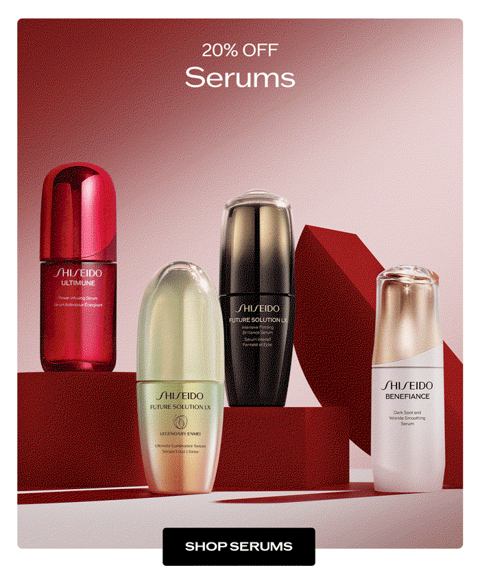 Shop 20% Off Serums.