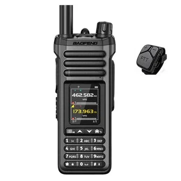 BAOFENG SW-9 10W Full-Band Walkie Talkie 1000 Channels 10 Zones 144-148 MHz VHF 420-450 MHz UHF FM AM NOAA Bluetooth Portable Handheld Two-Way Radio with Color Display for Safety Communication