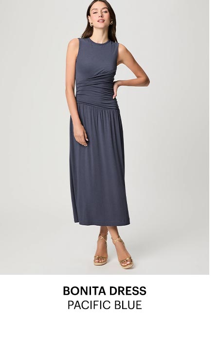 Bonita Dress in Pacific Blue.