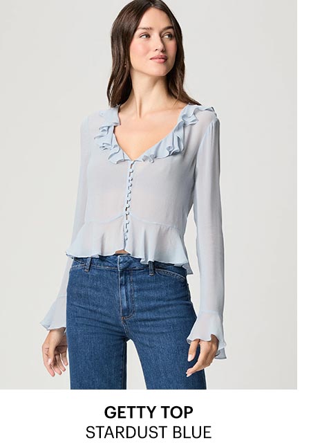 Getty Top in Stardust Blue.