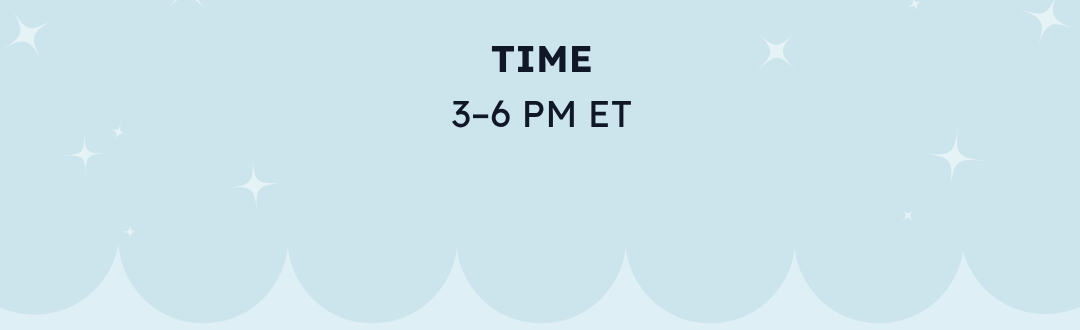 TIME 3–6 PM ET