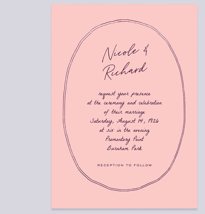 Twin Lines Wedding Invitation