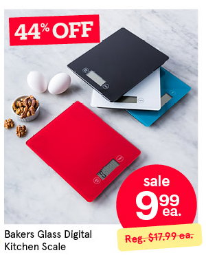 Bakers Glass Digital Kitchen Scale
