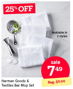 Harman Goods & Textiles Bar Mop Dish Cloth - Set of 4