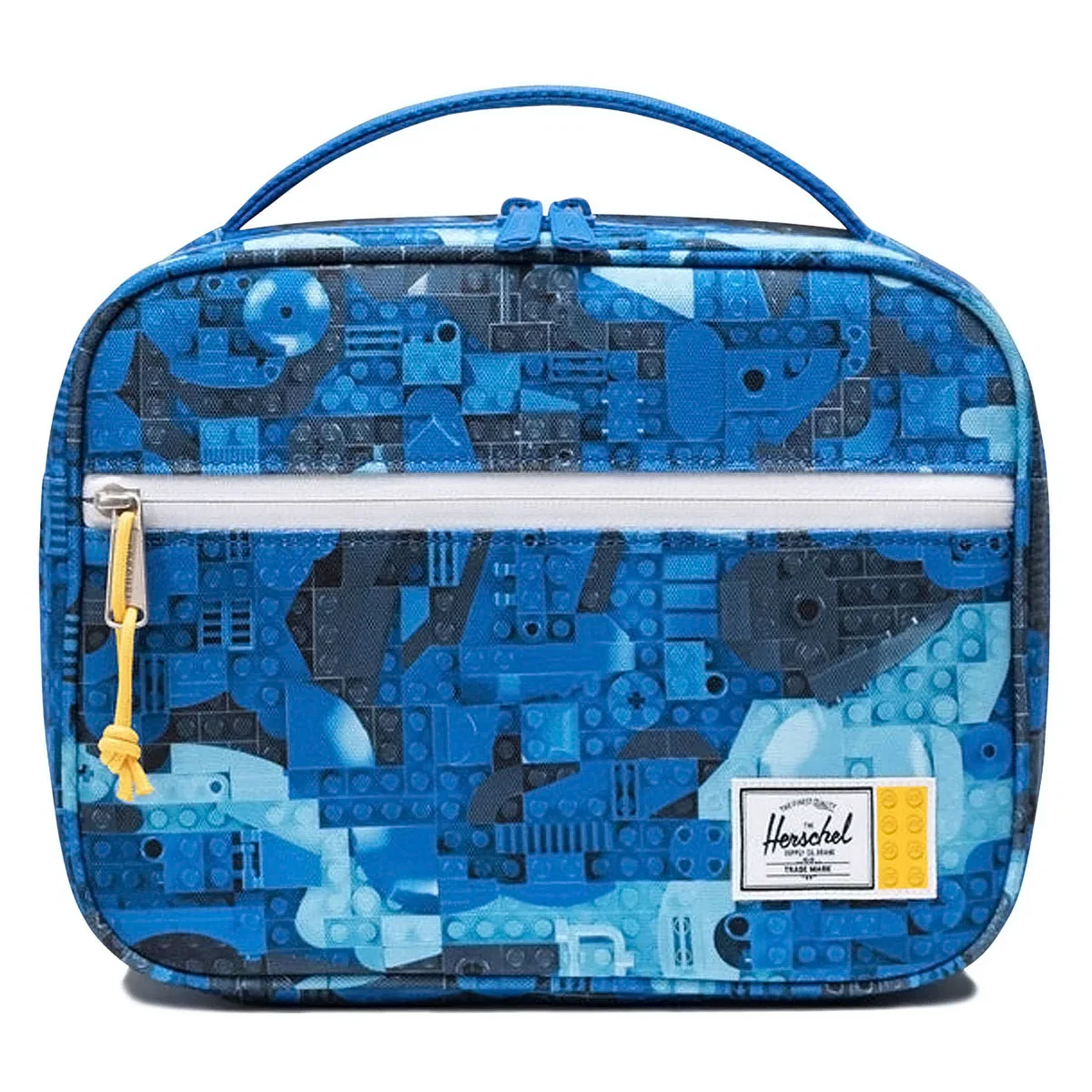 Image of Herschel Supply x LEGO Little Pop Quiz Lunch Box - Abstract Bricks Blue