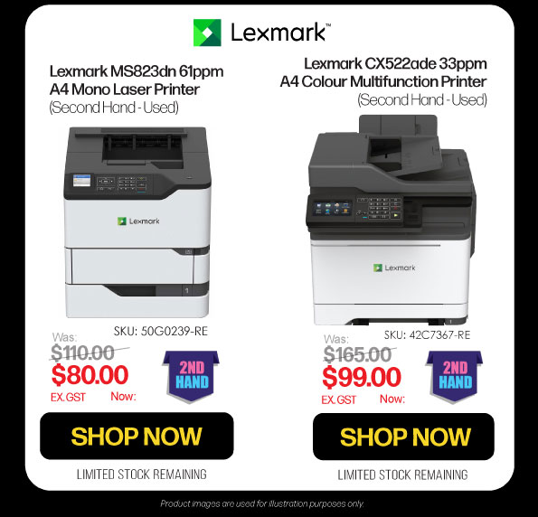 Shop 2nd Hand Lexmark MS823dn & CX522ade Printers + More Lexmark