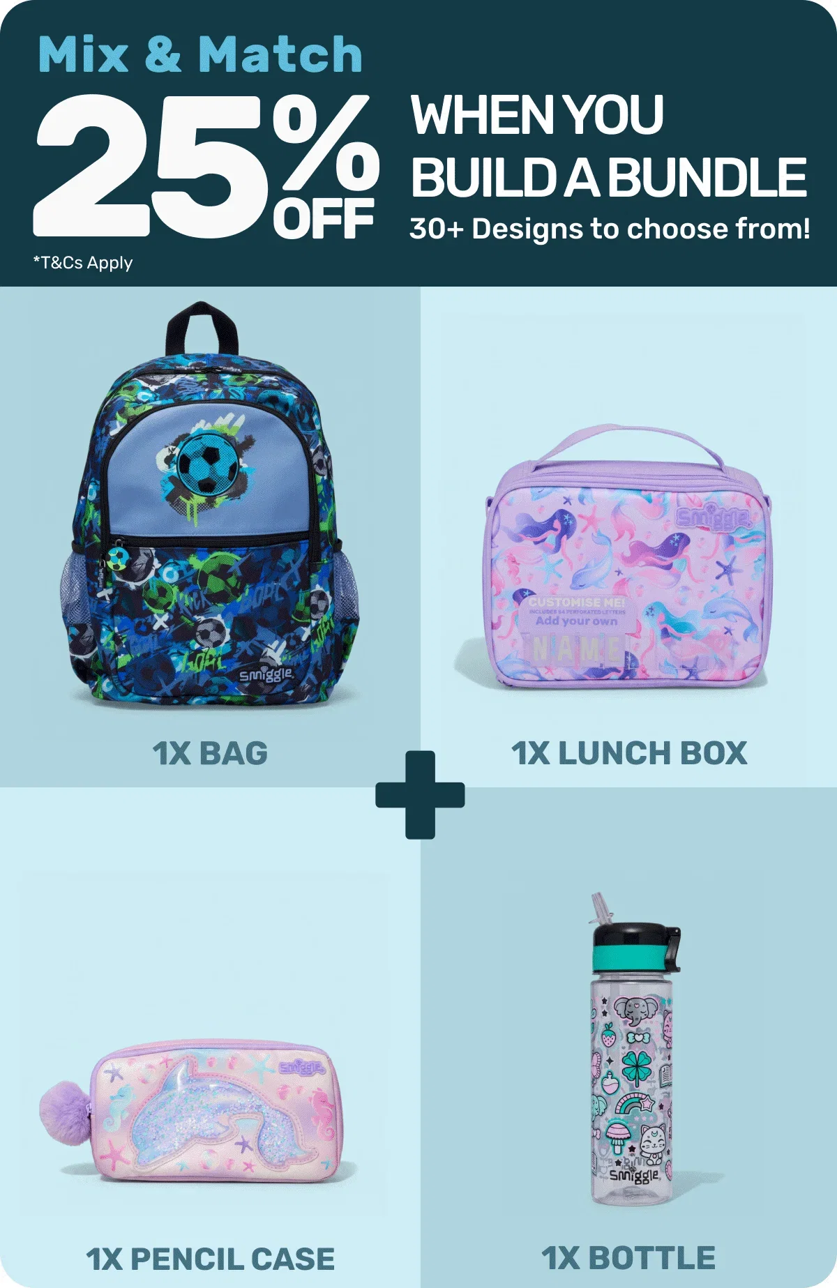 Mix & Match | 25% off when you build a bundle