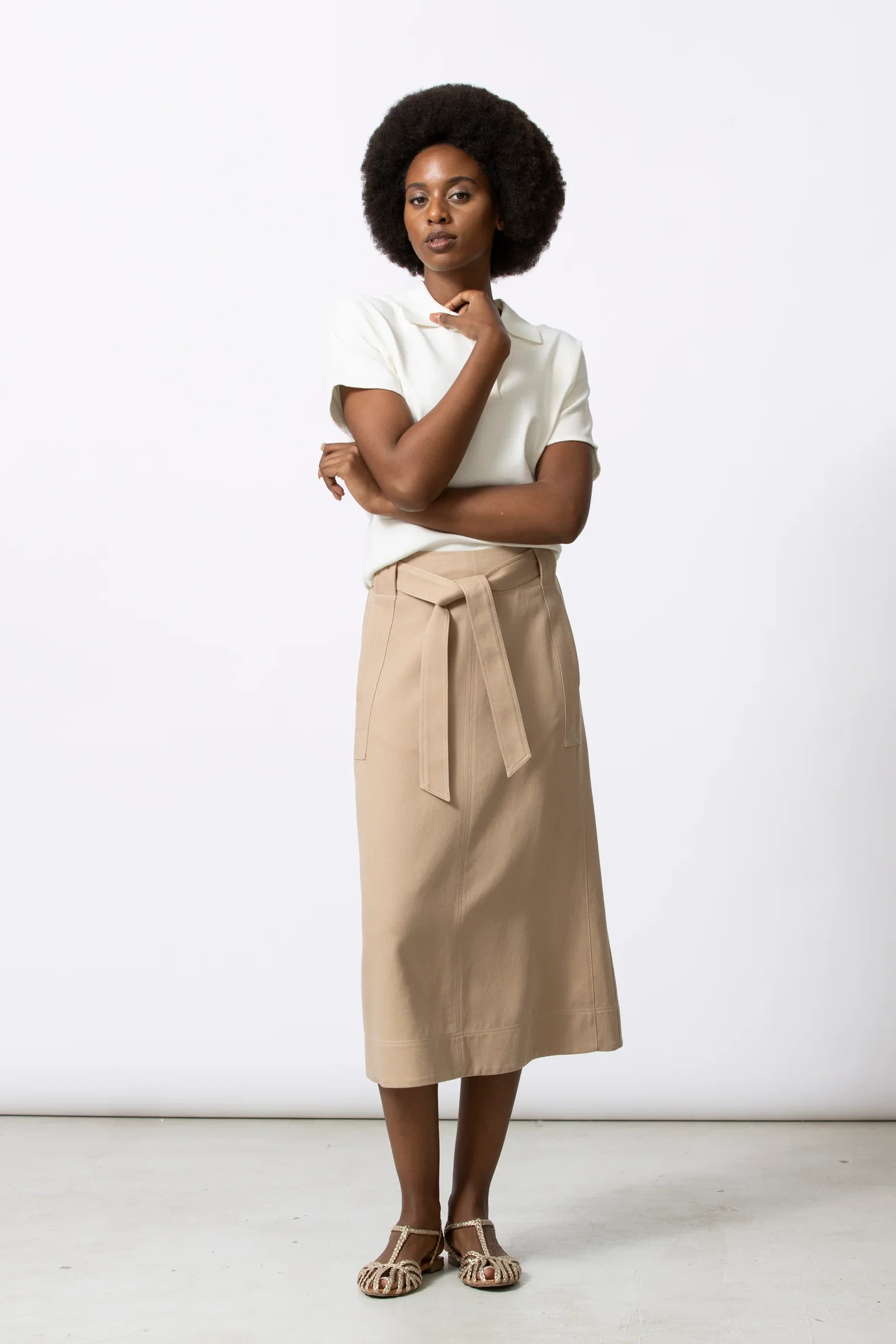 Image of TASHA beige rok