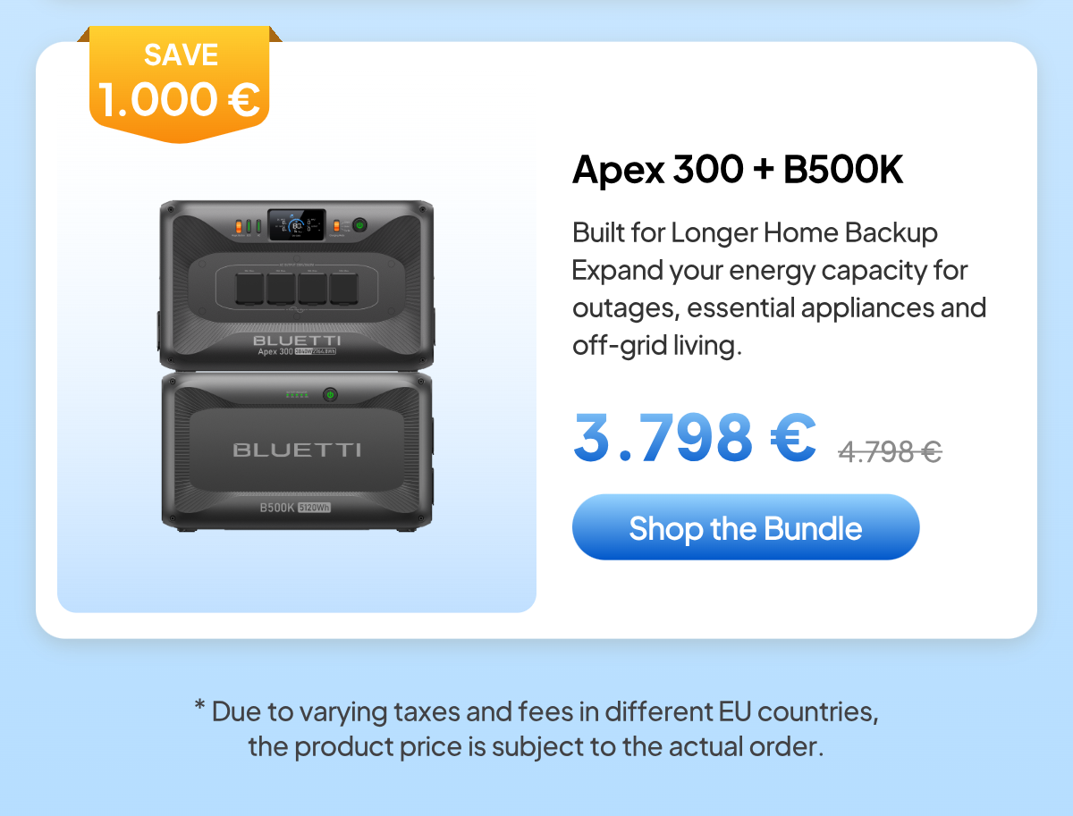 BLUETTI Apex 300+B500K