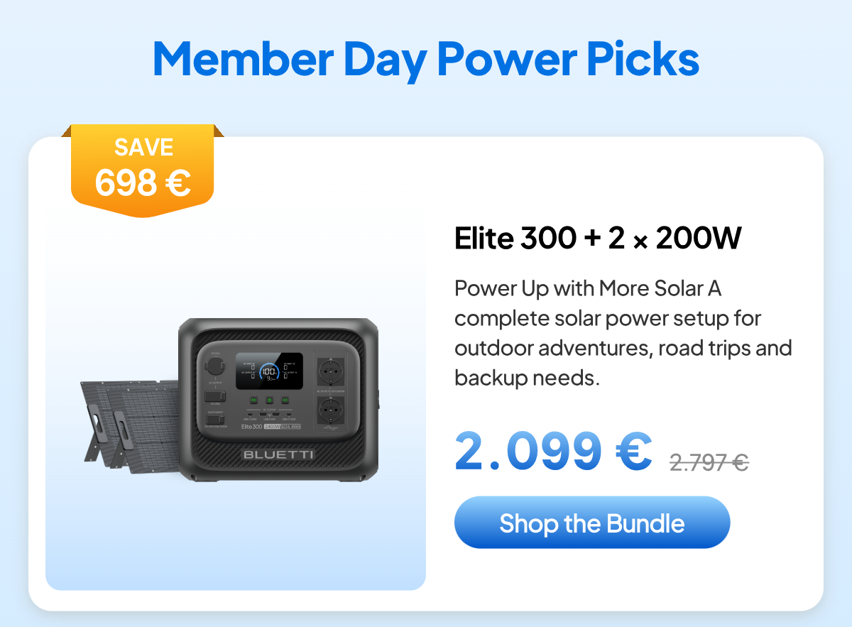 BLUETTI Elite 300+2*200W