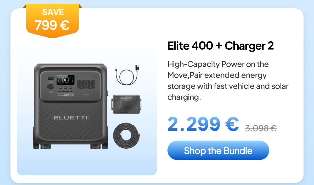 BLUETTI Elite 400+Charger 2