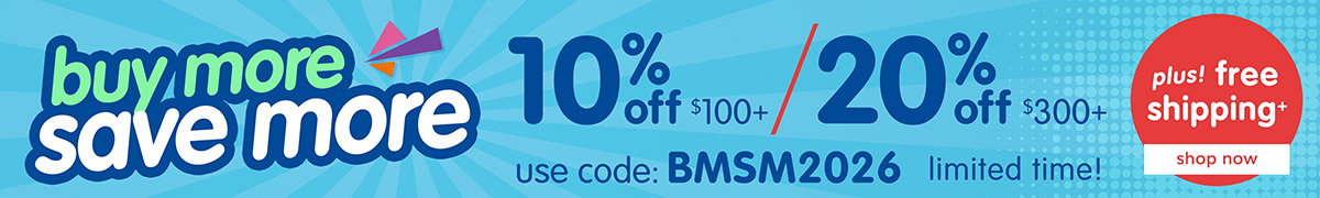 Back to School Starts Now! Save up to 20% - use code: BMSM2026