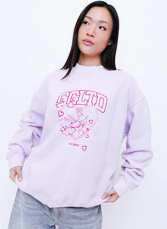 Cupid Sweatshirt - Baby Pink