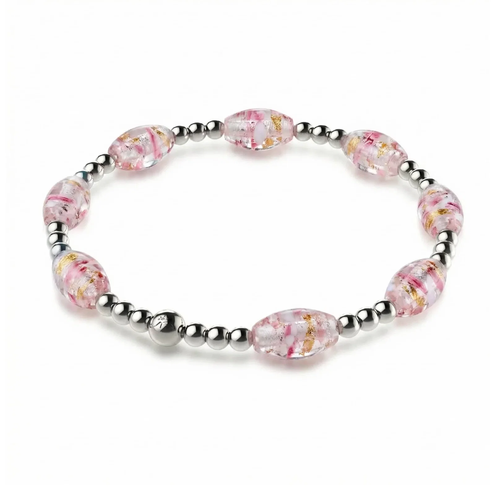 Image of Peony Confetti | Lunar Glass Bloom Bracelet 