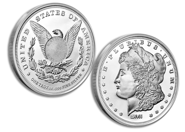 1 oz Sunshine Morgan Silver Round (New, MintMark SI)