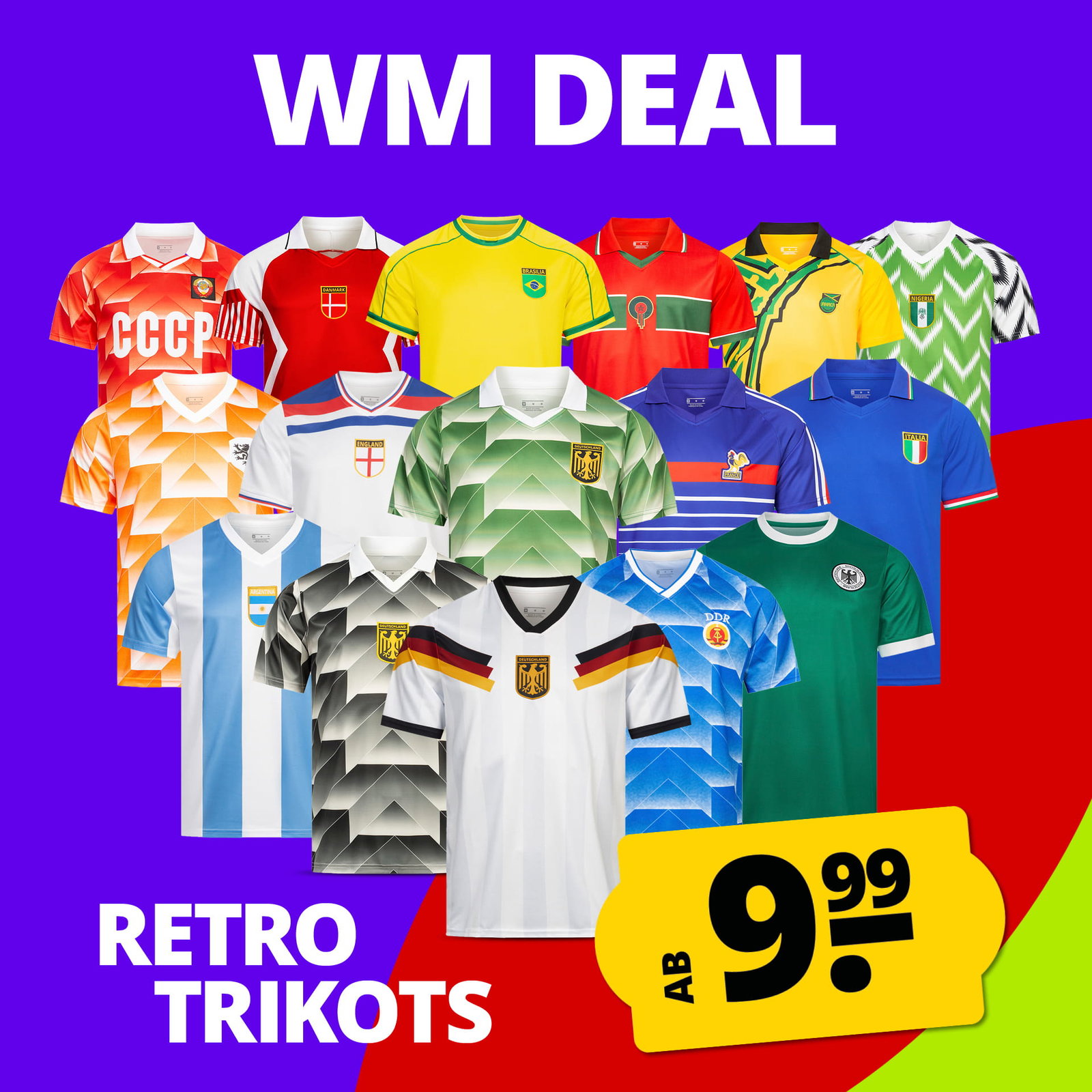 Deutschland "Retro History" JELEX Herren Heim Trikot