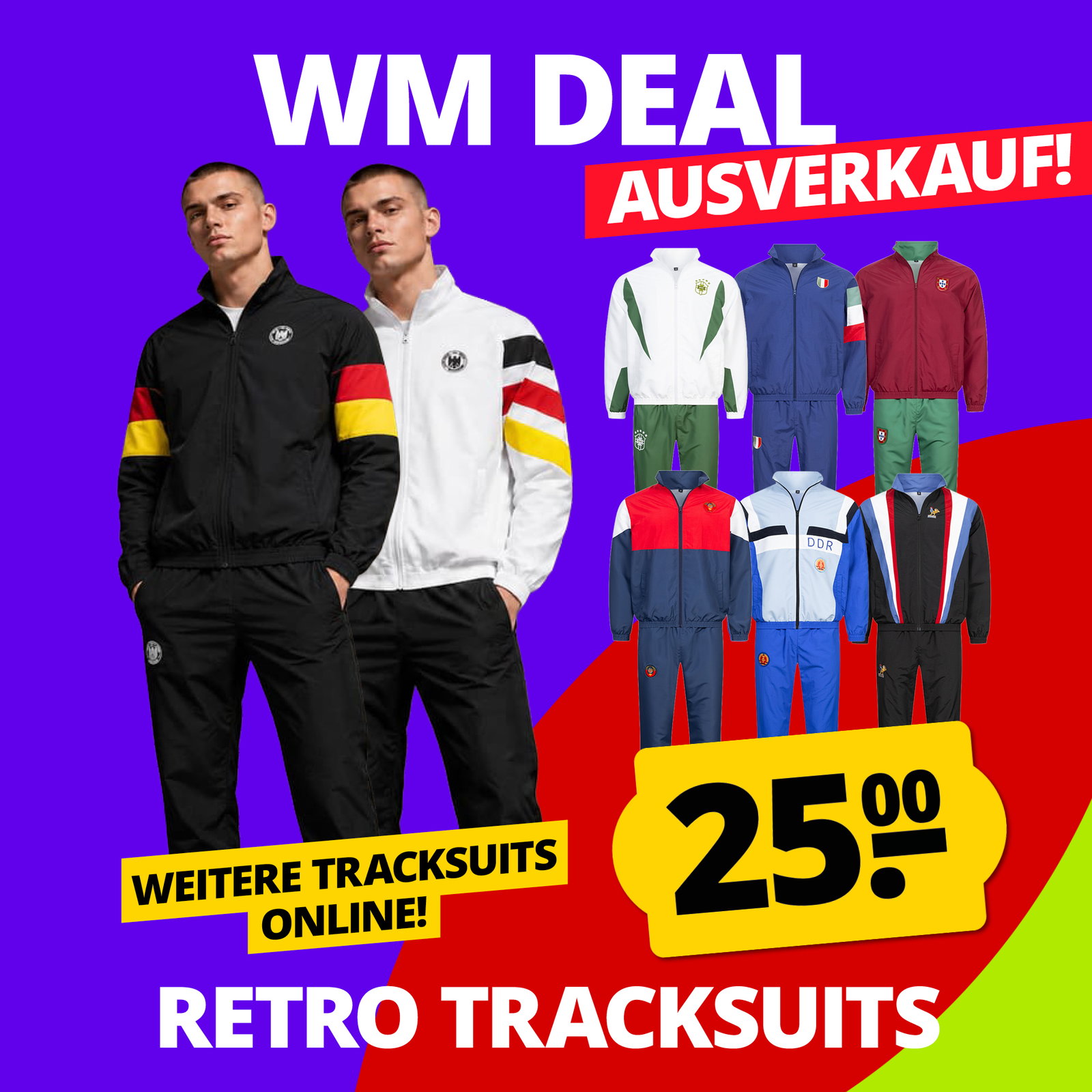 WM-Highlight: Nur 25 € – jeder Anzug im Ausverkauf!