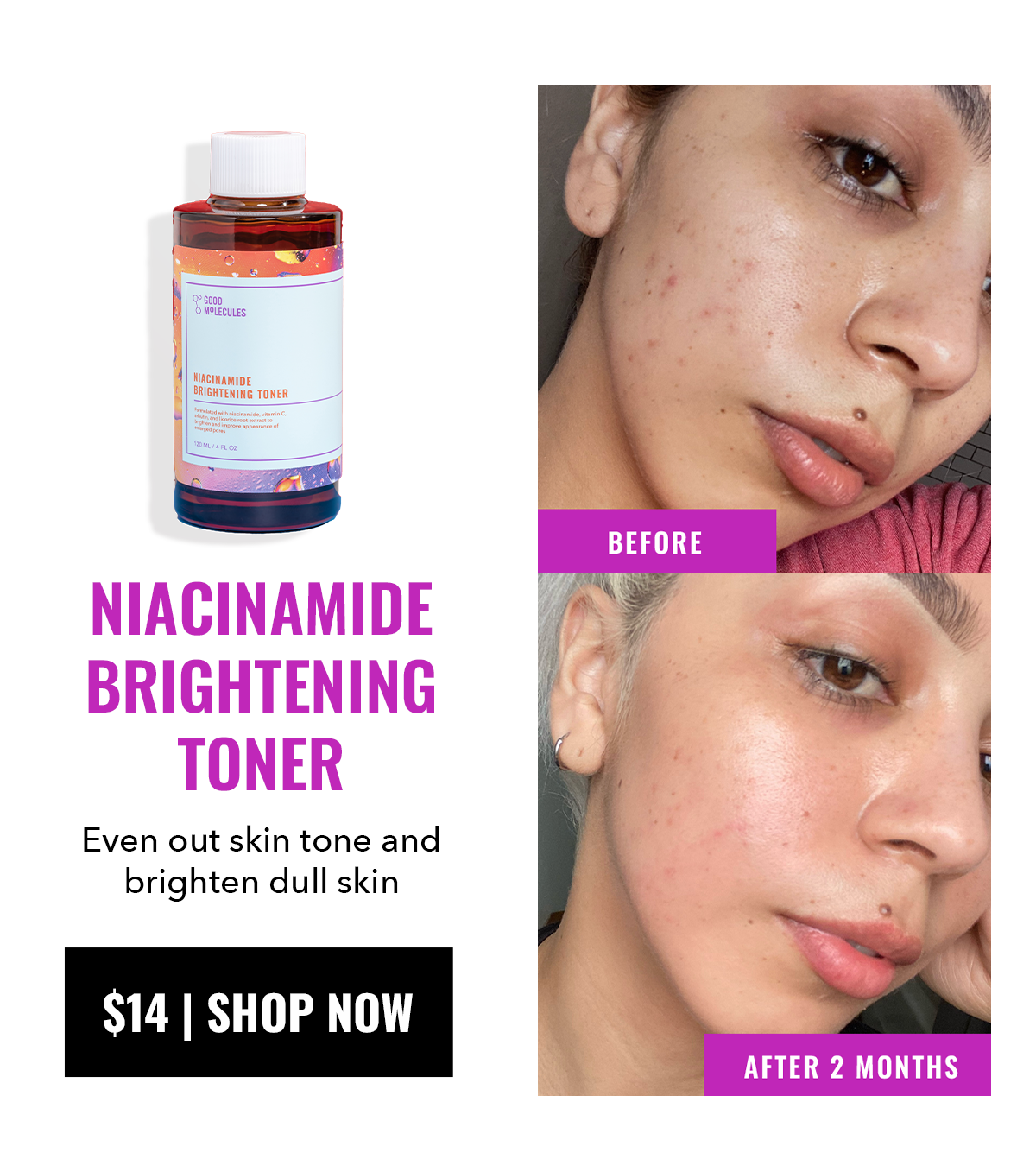 Niacinamide Brightening Toner - $14
