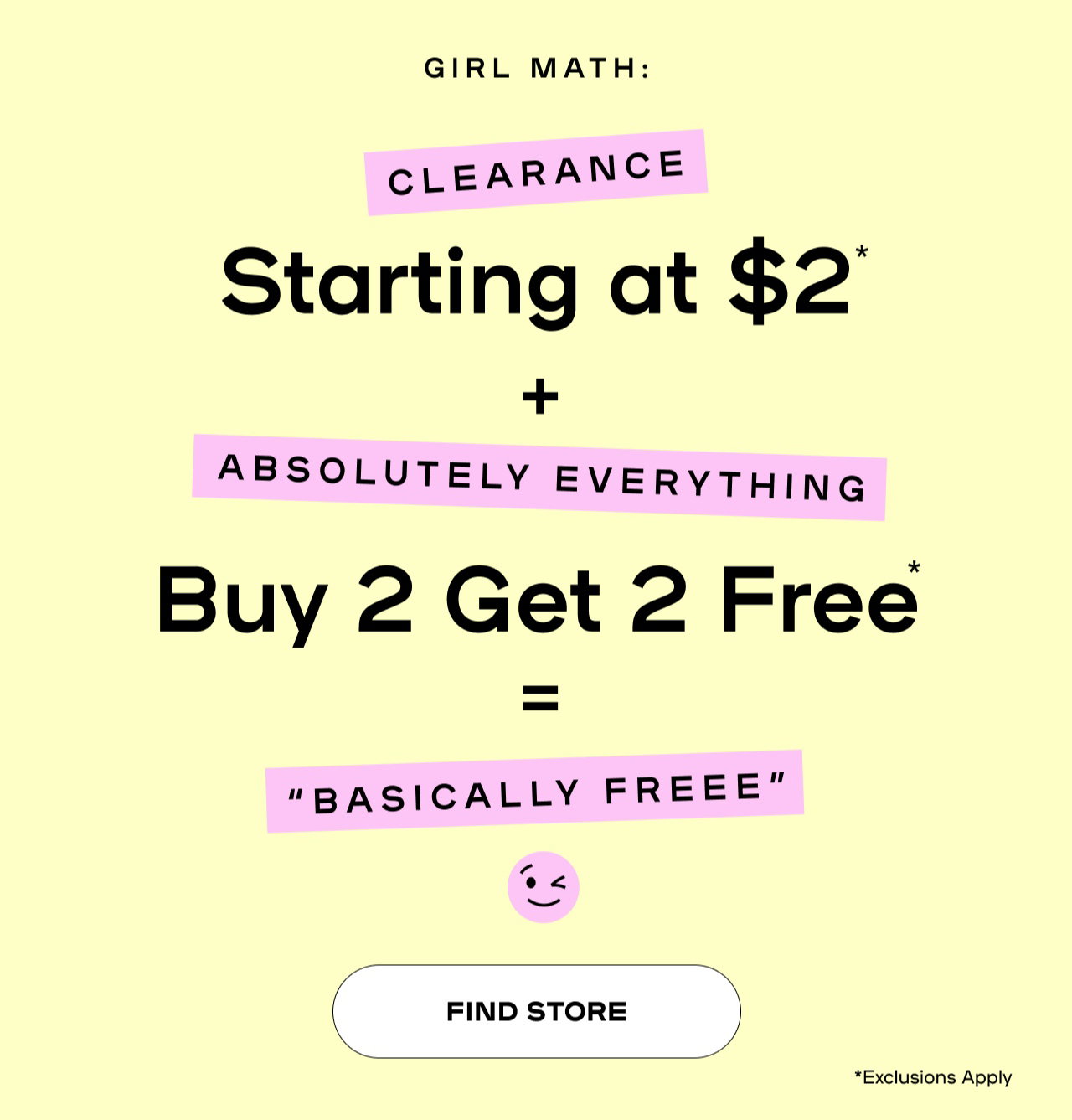 Girl Match: Clearance 