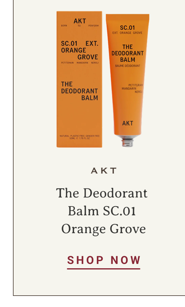 AKT The Deodorant Balm SC.01 Orange Grove | SHOP NOW