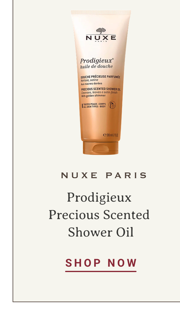 Nuxe Paris Prodigieux Precious Scented Shower Oil | SHOP NOW
