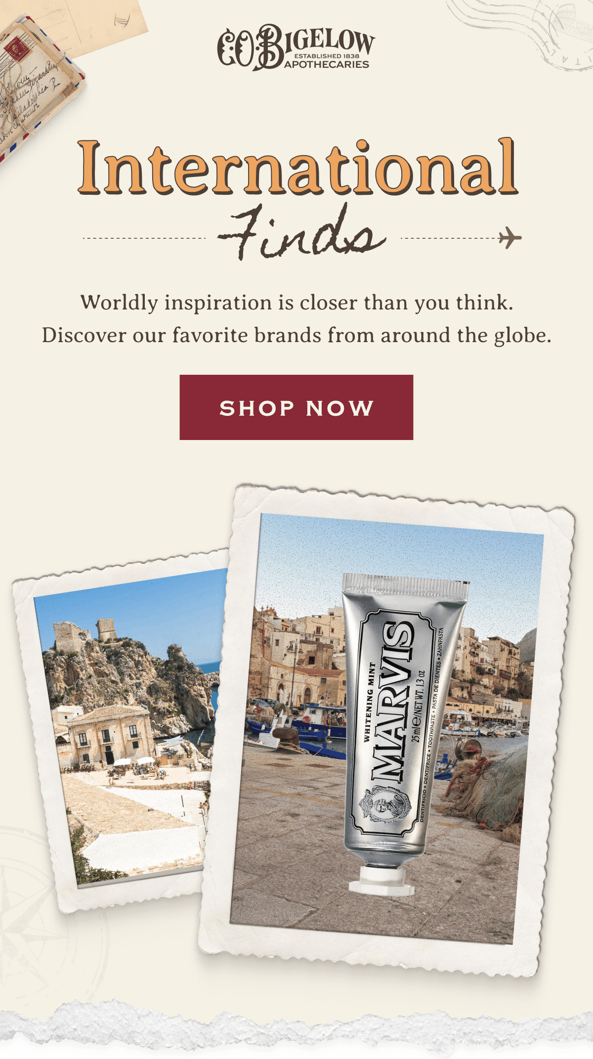 International Finds | Worldly inspiration is closer than you think. Discover our favorite brands from around the globe. | SHOP NOW 
