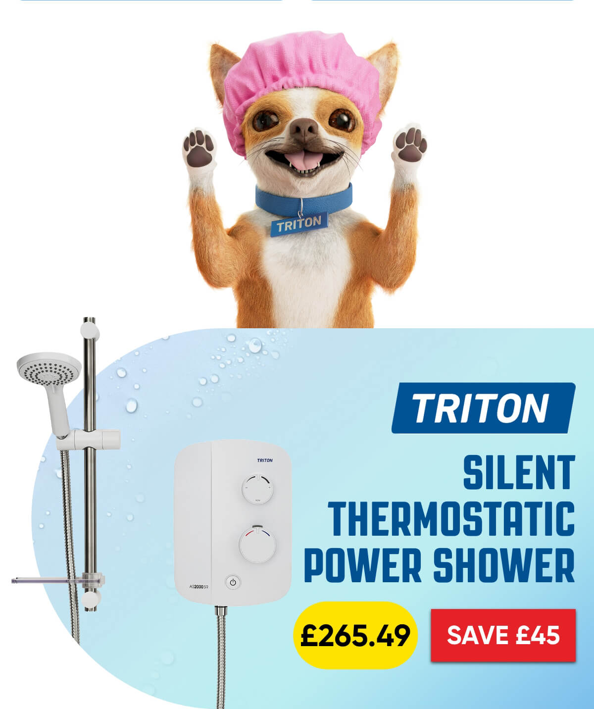 Triton Silent Thermostatic Power Shower