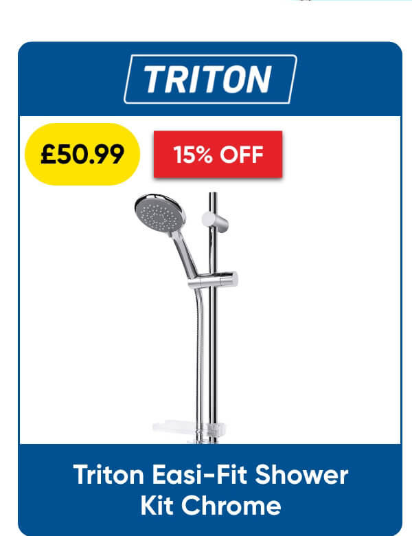Triton Easi-Fit Shower Kit Chrome