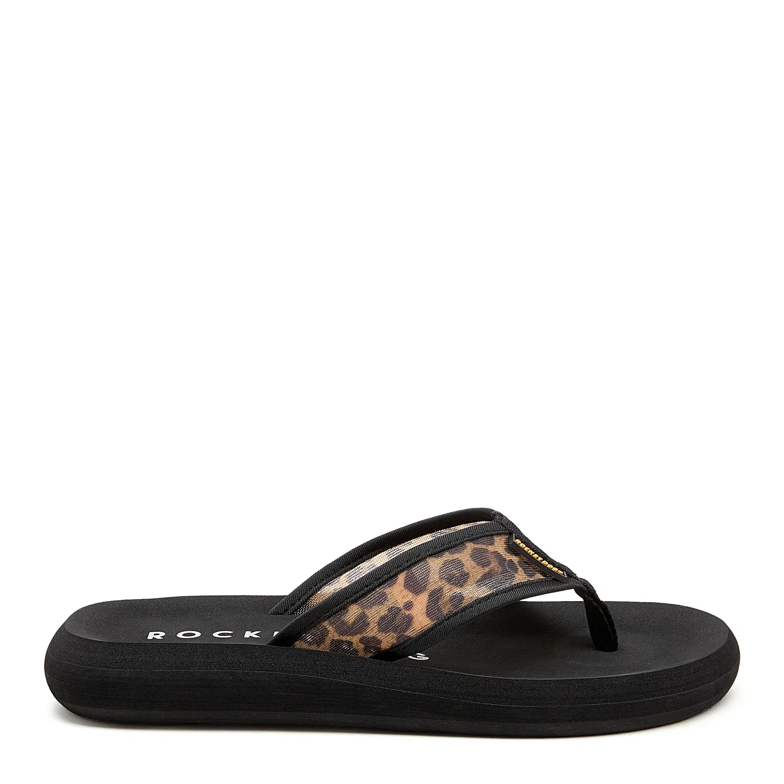 Image of Spotlight Leopard Mesh Flip Flops