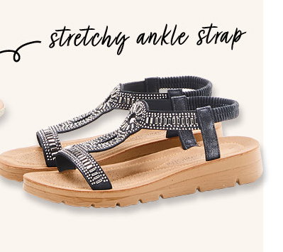 cushion-walk beaded sandals