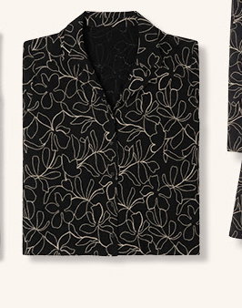 Embroidered short sleeve blouse