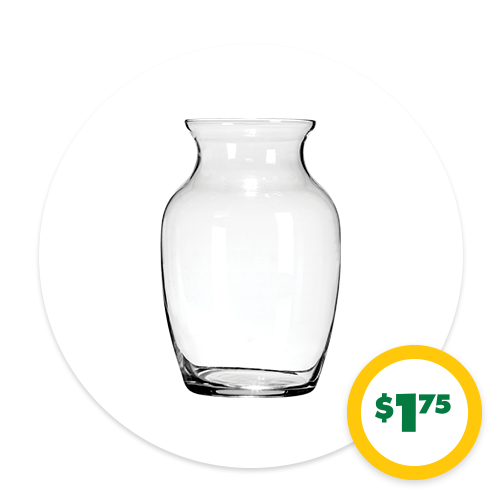 $1.75 7-in. Jardin Glass Vases