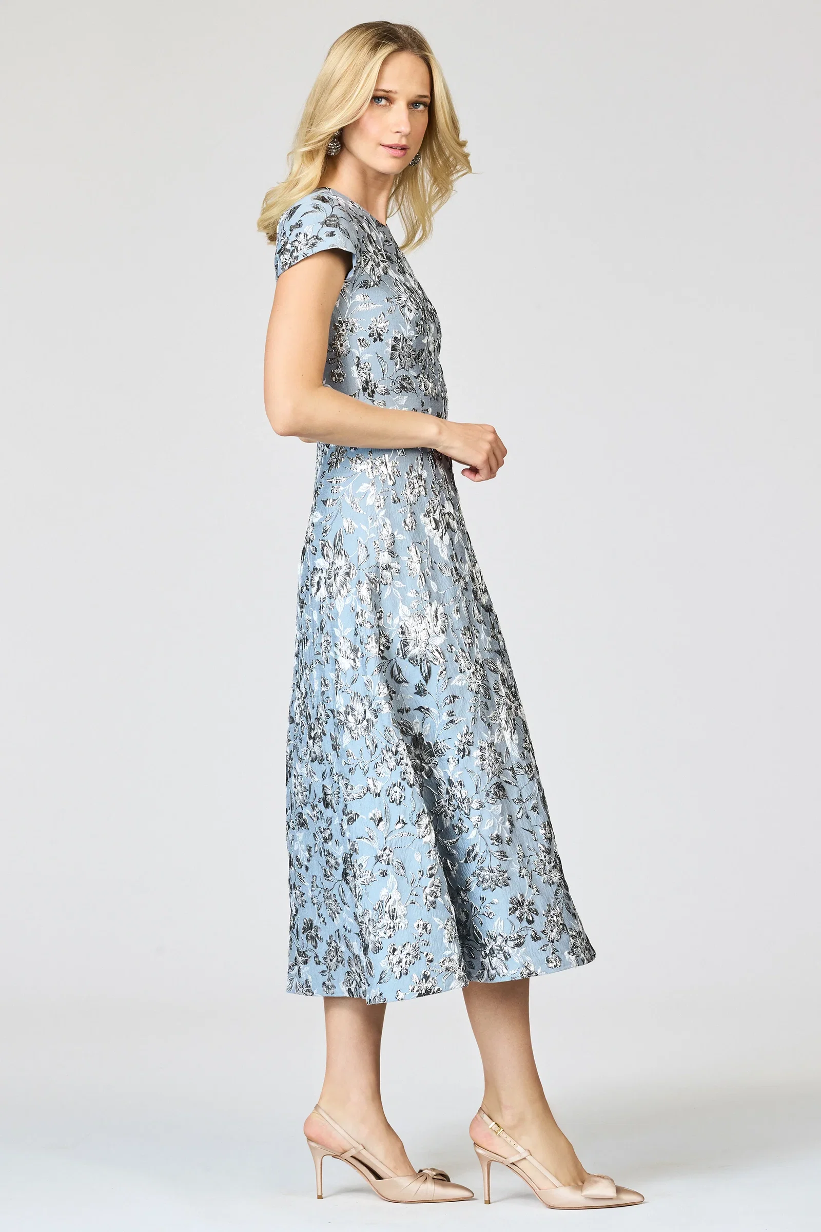 Image of JACKIE DRESS - PEWTER GARDENS