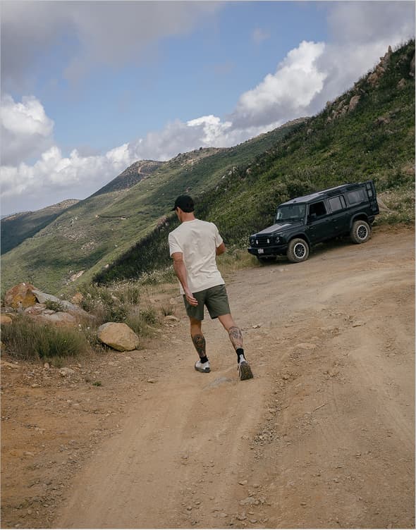 Active Hiking in OD Green Utility Short