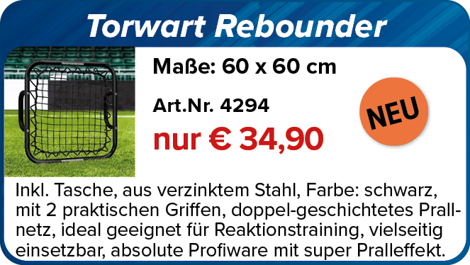 NEU! Torwart Rebounder