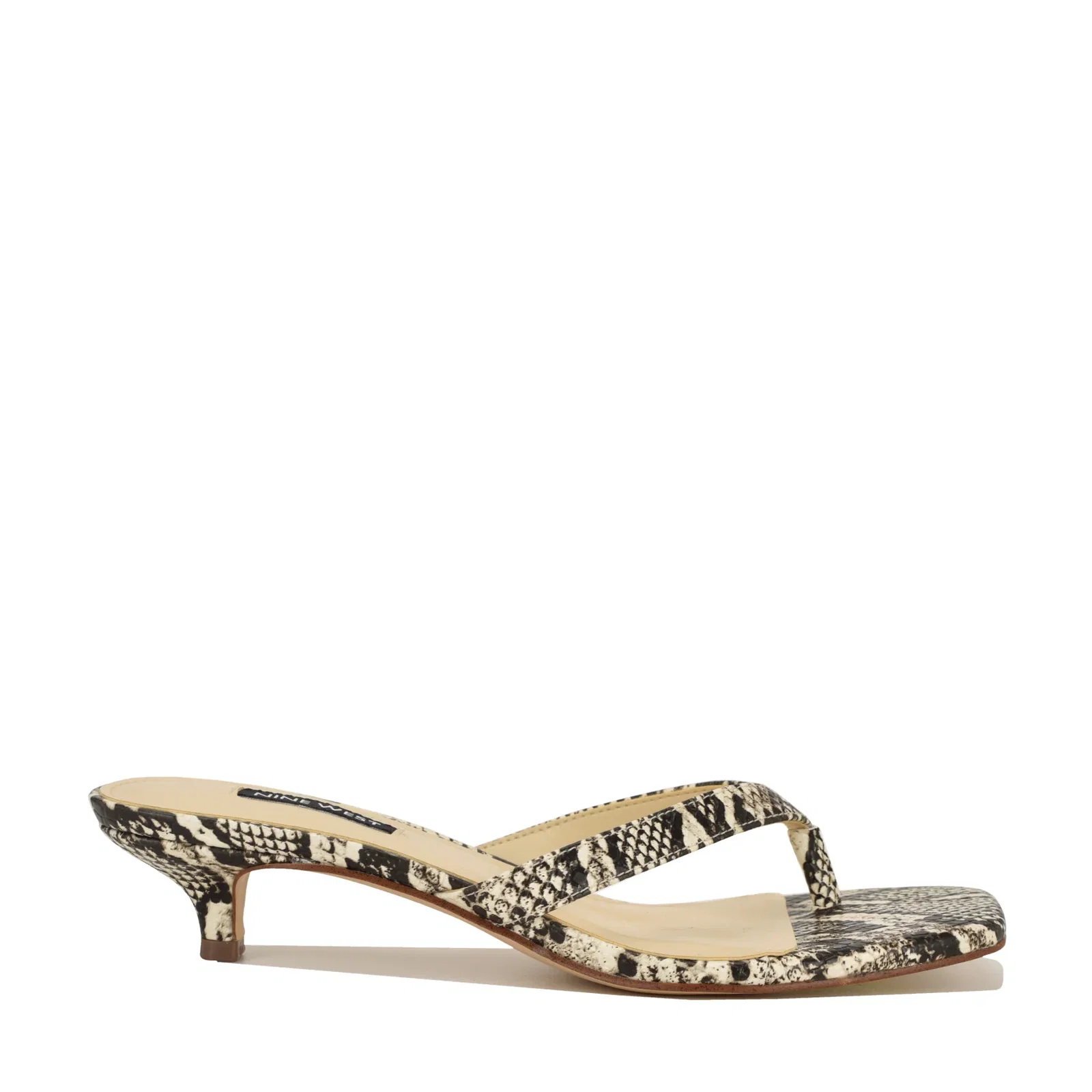 Image of Cassa Thong Kitten Heel Sandals