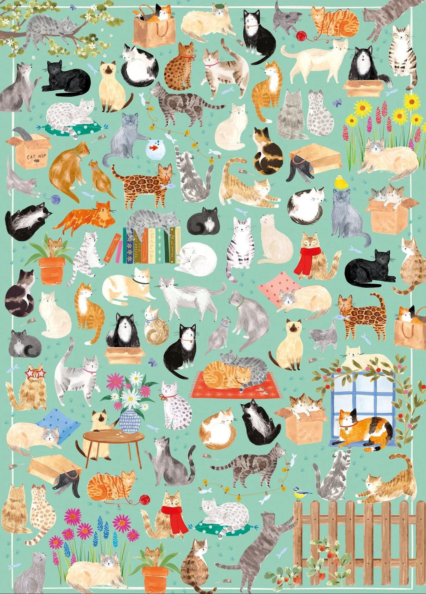 Image of The Art File: It's a Cat's Life 1000 Piece Jigsaw Puzzle