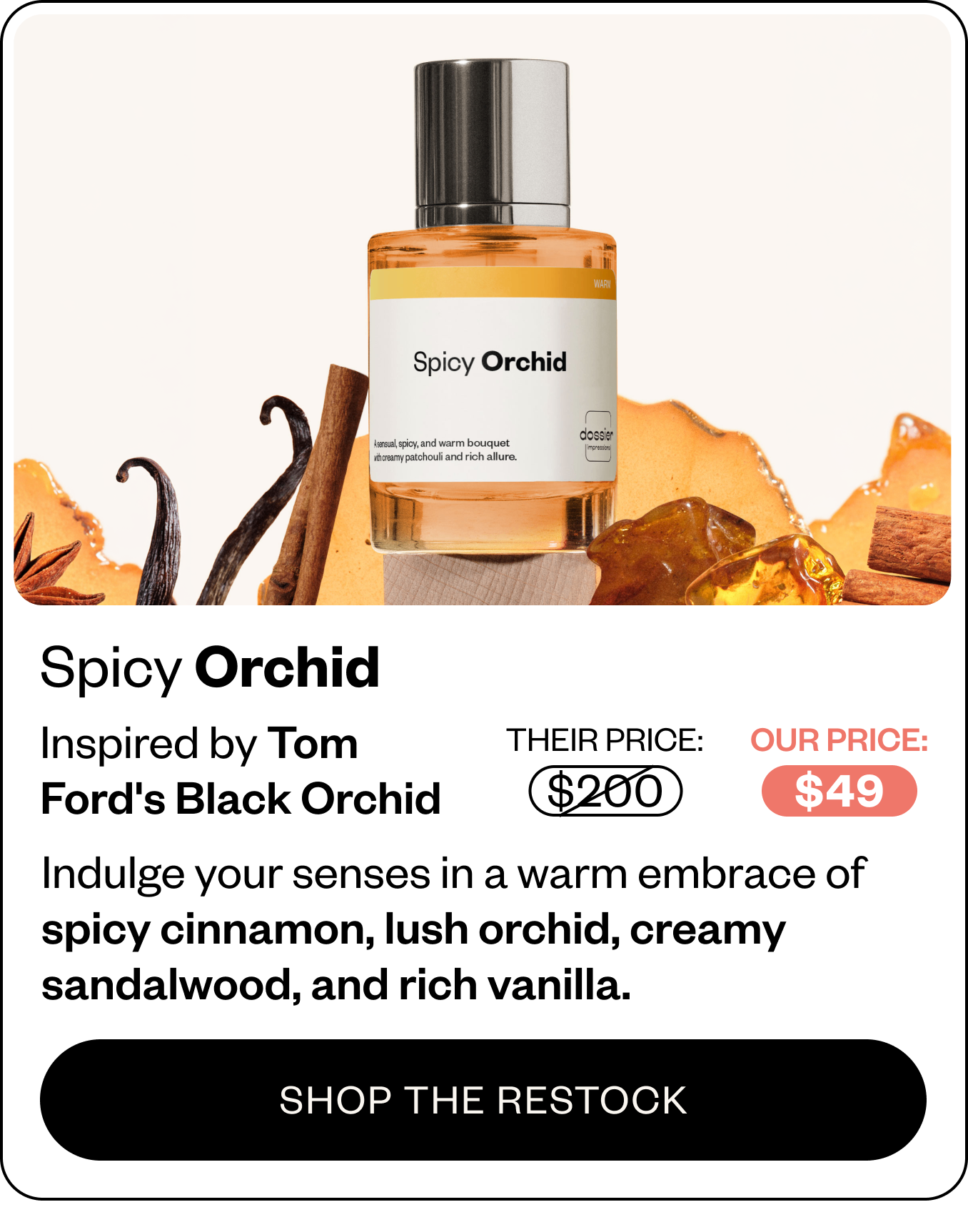 Inspired by Tom Ford's Black Orchid 