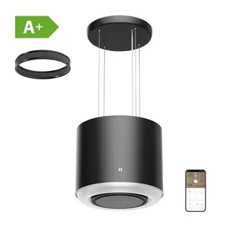 Ciarra Campana extractora de isla negra 41cm – diseño elegante y extracción inteligente para cocinas modernas CBCB4838-OW