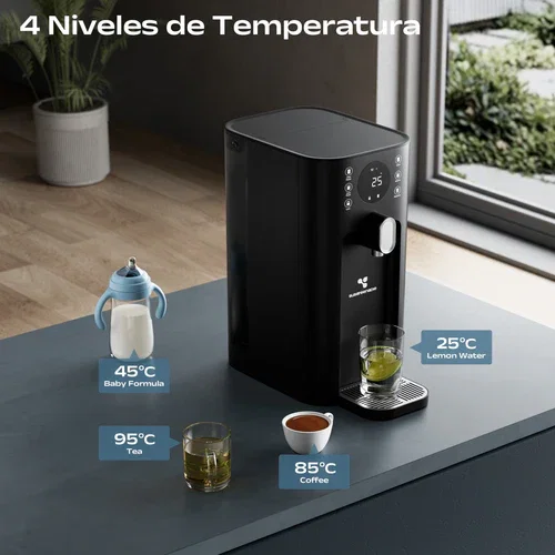 Ciarra x Susgreenable Purificador de Agua RO 5 en 1 – Dispensador de Agua Caliente de Sobremesa, Sin Instalación, Tanque 5,5L SGIWDR03-B