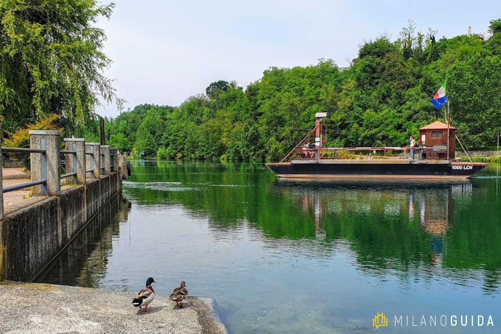 La botanica di Leonardo con traversata in traghetto sull'Adda