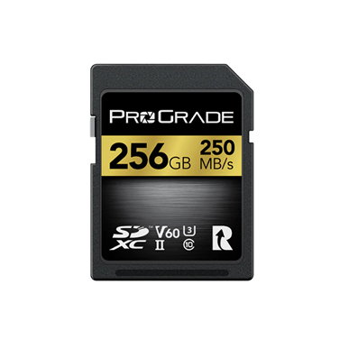 ProGrade 256GB SDXC 250MB/s UHS-II U3 Class 10 V60