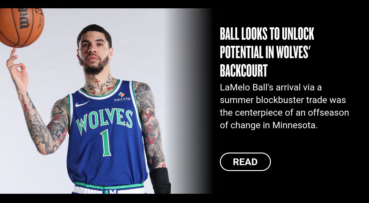 Ball looks to unlock potential in Wolves' backcourt