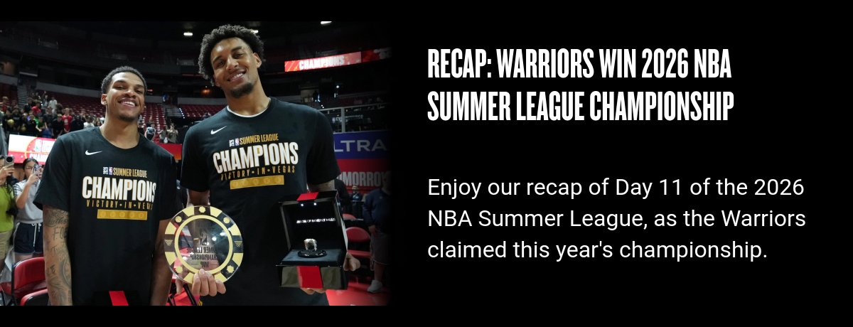Recap: Warriors win 2026 NBA Summer League championship