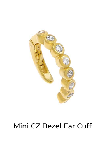 Mini CZ Bezel Ear Cuff