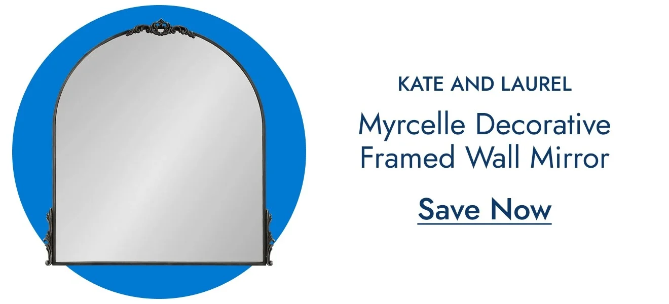 Kate and Laurel Myrcelle Decorative Framed Wall Mirror